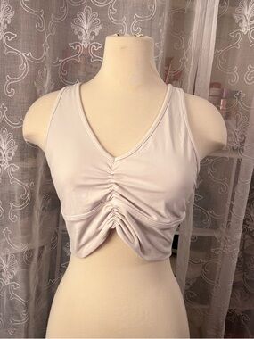 Ruched V-Neck Crop Tank Top Alo Yoga